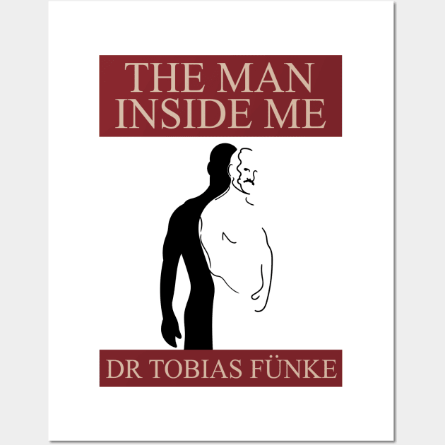 Tobias Funke The Man Inside Me Book Wall Art by Meta Cortex